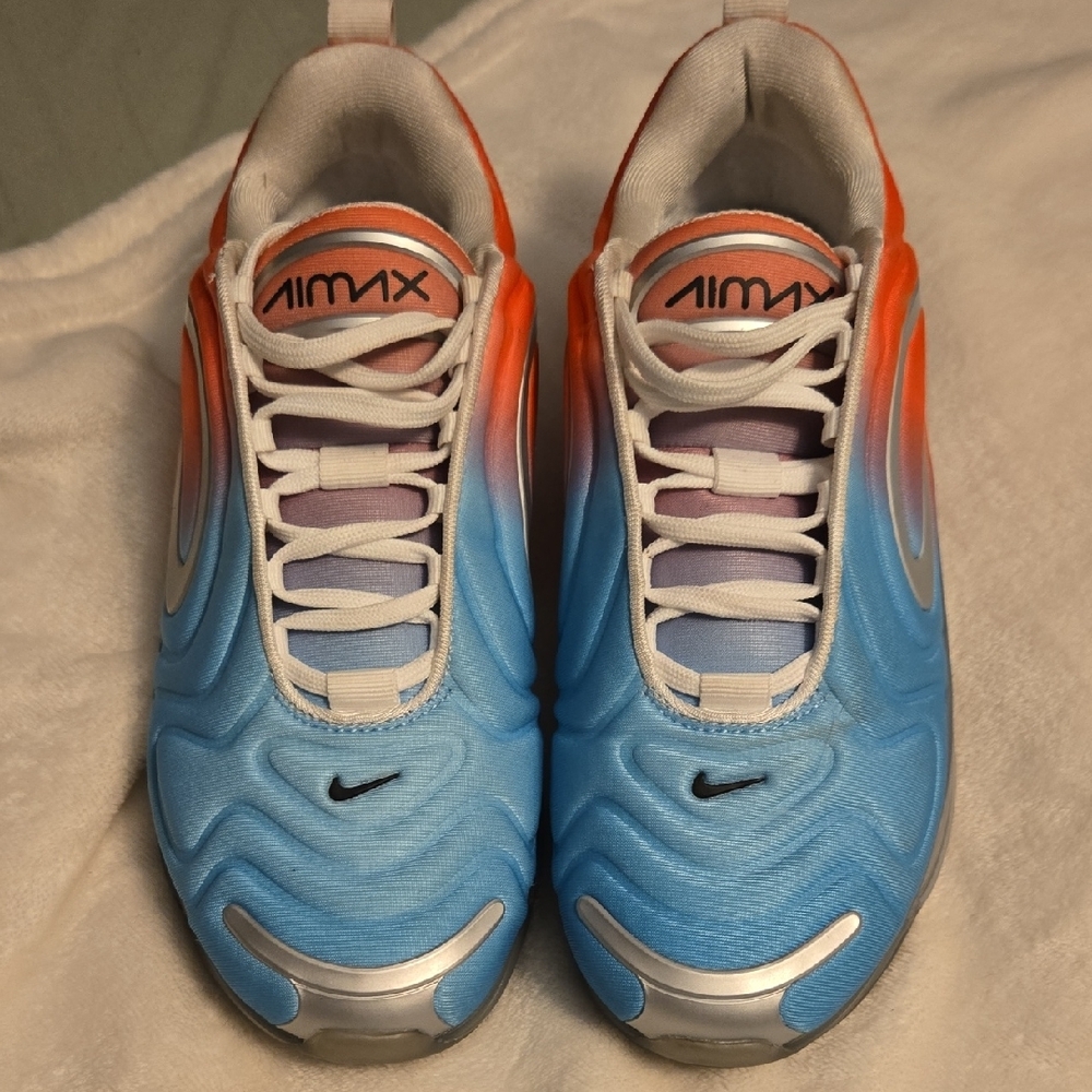 Nike Air Max Blue and Pink Sneakers
